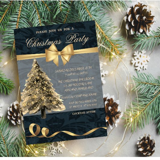 Elegante Kerstboom Kerstfeest , Strik, Kerstfeest Kaart