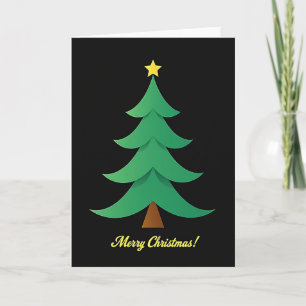 Elegante Kerstboom Kerstkaart Kaart