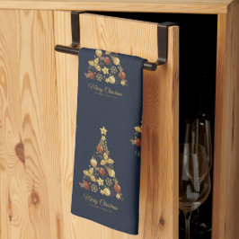 Elegante kerstboom keukenhanddoeken