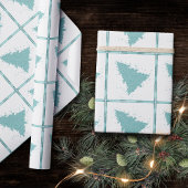 Elegante kerstboom | Luxe Aqua Mint Splatter Cadeaupapier
