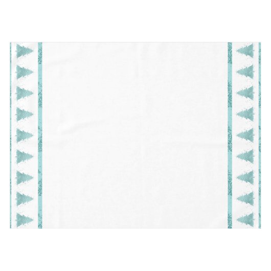 Elegante kerstboom | Luxe Aqua Mint Splatter Tafelkleed (Voorkant (Horizontaal))