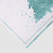 Elegante kerstboom | Luxe Aqua Mint Splatter Tissuepapier (Detail)