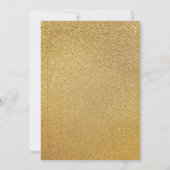 Elegante kerstboom met gouden glitterfeest  kaart (Achterkant)