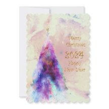 Elegante kerstboom met gouden tekstontwerp