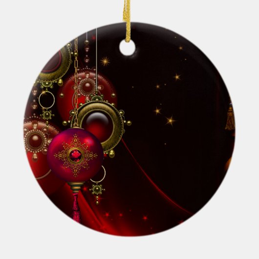 Elegante kerstboom Ornamenten (Achterkant)