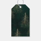 Elegante Kerstboom Prettig Kerstfeest Cadeaulabel (Achterkant)