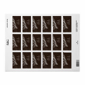 Elegante kerstboom retour adres label (Full Sheet)
