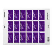 Elegante kerstboom retour adres label (Full Sheet)