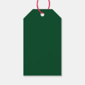 Elegante Kerstboom – Rode Lint  Cadeaulabel (Achterkant)