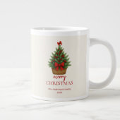 Elegante Kerstboom – Rode Lint Grote Koffiekop (Rechts)