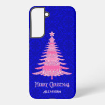 Elegante Kerstboom Roze Gepersonaliseerde Glans