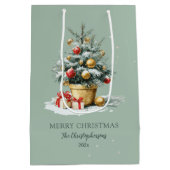 Elegante Kerstboom Salie Groene Cadeautas (Achterkant)