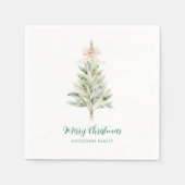 Elegante Kerstboom Servet (Voorkant)