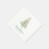 Elegante Kerstboom Servet (Hoek)