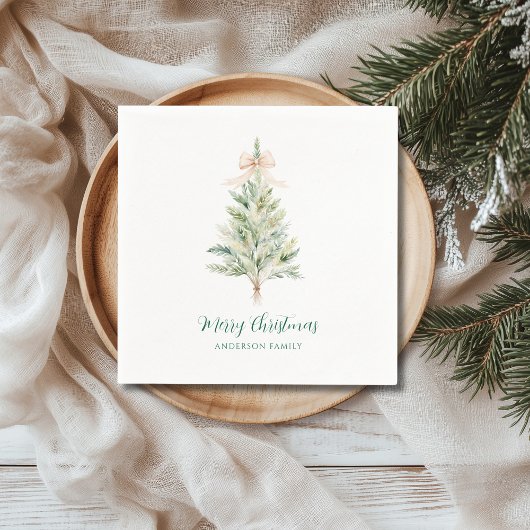 Elegante Kerstboom Servet