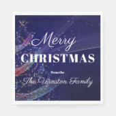 Elegante kerstboom vakantie feest vrolijk kerstfee servet (Voorkant)