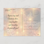 Elegante kerstboom vakantie partij uitnodiging (Achterkant)