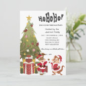 Elegante Kerstboom Vakantiefeest Kaart (Staand voorkant)