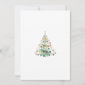 Elegante Kerstboom Vakantiefeest Uitnodiging (Achterkant)