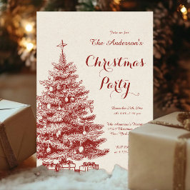 Elegante kerstboom Vintage Kerstfeest Kaart