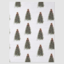 Elegante kerstboom vloeipapier tissuepapier