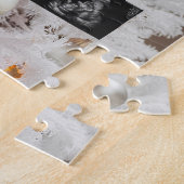 Elegante kerstboom zwangerschapsaankondiging legpuzzel (Zijkant)