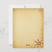 Elegante kerstboomkaars en cadeau Kaart (Achterkant)