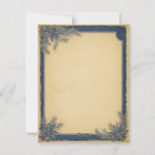 Elegante kerstboomkaars en cadeau Kaart (Achterkant)