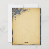 Elegante kerstboomkaars en cadeau Kaart (Achterkant)