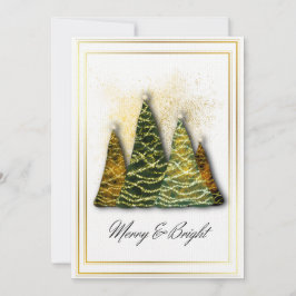 Elegante Kerstboomkaart – Modern Kerstgroet Kaart