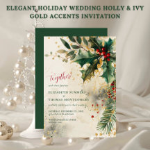 Elegante Kerstbruiloft met Hulst & Klimop Gouden A