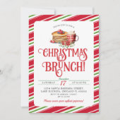 Elegante Kerstbrunch Vakantie Pannenkoek Hot Cocoa Kaart (Voorkant)