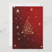 Elegante kerstcadeaus,Lint,Rood,Kerstfeest Kaart (Achterkant)