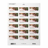 Elegante Kerstdecoraties Vakantie Party Etiket (Full Sheet)