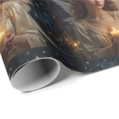  Elegante Kerstengel Cadeaupapier (Rol Hoek)