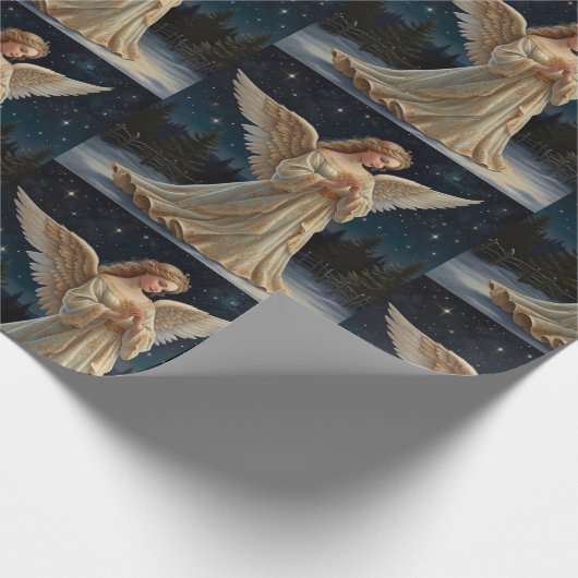  Elegante Kerstengel Cadeaupapier (Hoek)