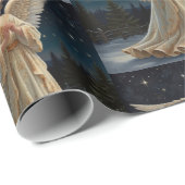  Elegante Kerstengel Cadeaupapier (Rol Hoek)