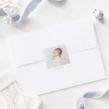Elegante kerstfamiliefoto vakantie-envelop
