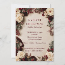 Elegante Kerstfeest Borrel met Burgundy Dahlia