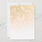 Elegante Kerstfeest Gouden Bokeh Sparkle Lights Kaart (Achterkant)