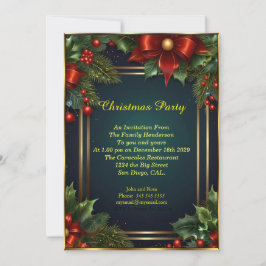 Elegante kerstfeest kerstballen rood Vakantie Kaart