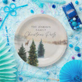 Elegante kerstfeest papieren borden papieren bordje (Feest)