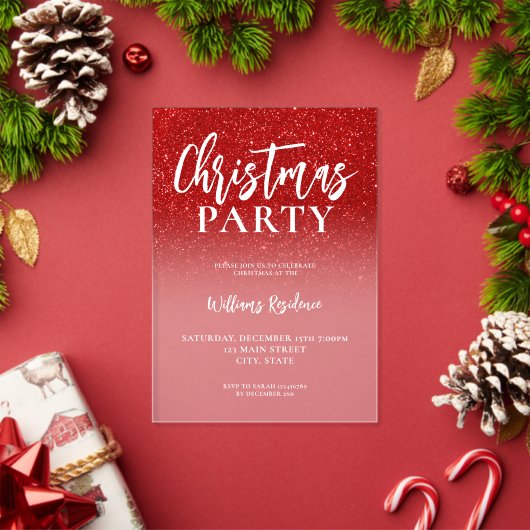 Elegante kerstfeest uitnodiging (Insity (Feestdagen))