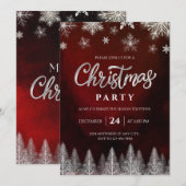 Elegante kerstfeest uitnodiging (Voorkant / Achterkant)