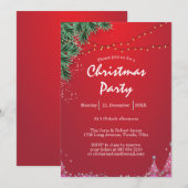 elegante kerstfeest uitnodiging (Voorkant / Achterkant)