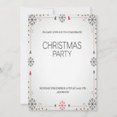 Elegante Kerstfeest Uitnodiging (Voorkant)