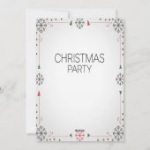 Elegante Kerstfeest Uitnodiging (Achterkant)