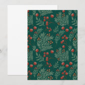 Elegante kerstfeest uitnodiging (Voorkant / Achterkant)