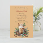 Elegante kerstfeest uitnodiging (Staand voorkant)