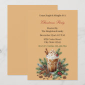 Elegante kerstfeest uitnodiging (Voorkant / Achterkant)
